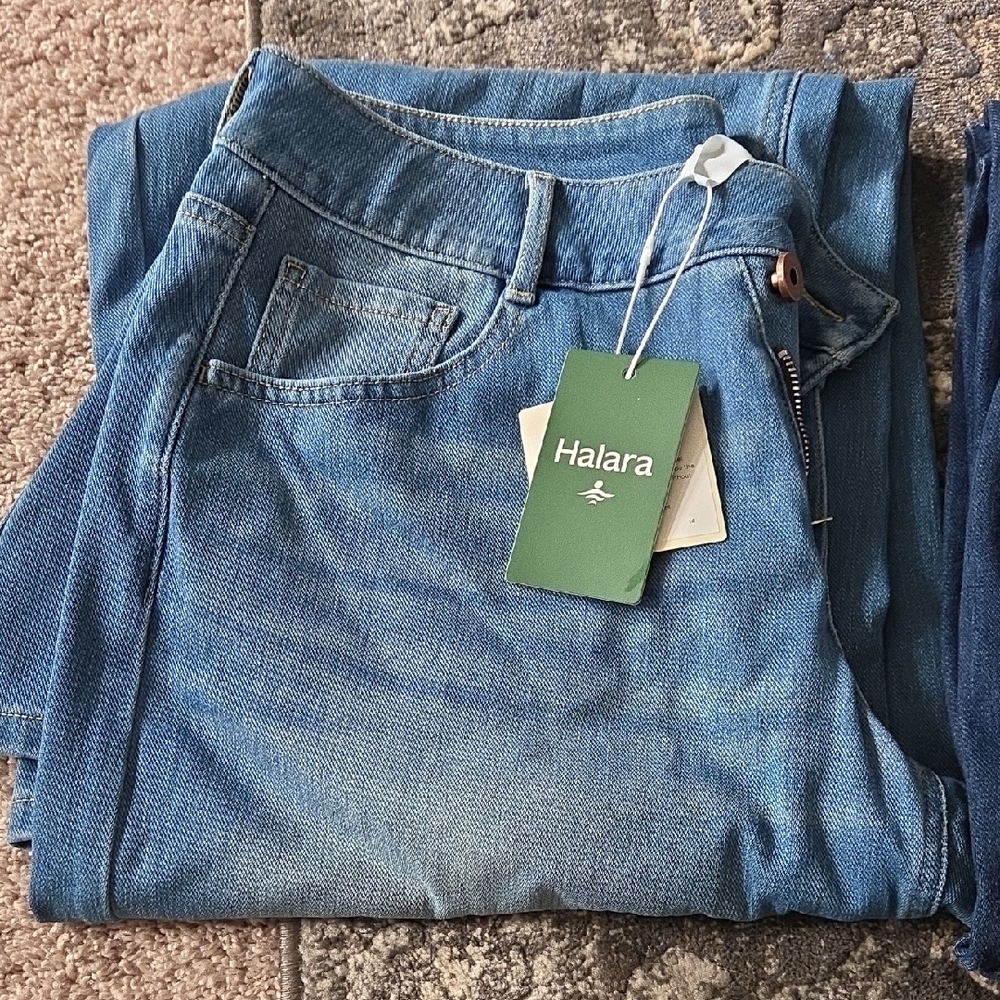 HALARA Women's Light Blue Denim Jeans - 2 Pairs